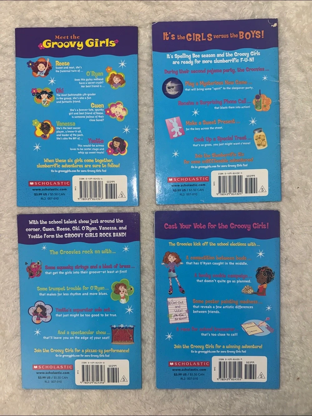 Groovy Girls Sleepover Club Chapter Books (Scholastic)